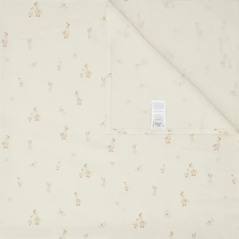 Tetradoek 110 x 110 cm Dear Goose Ecru
