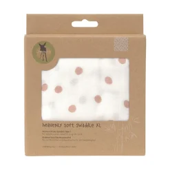 Tetra Doek XL 120x120cm ultra zacht katoenen gaasstof Mushroom