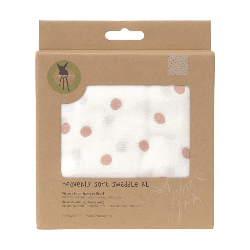Tetra Doek XL 120x120cm ultra zacht katoenen gaasstof Mushroom