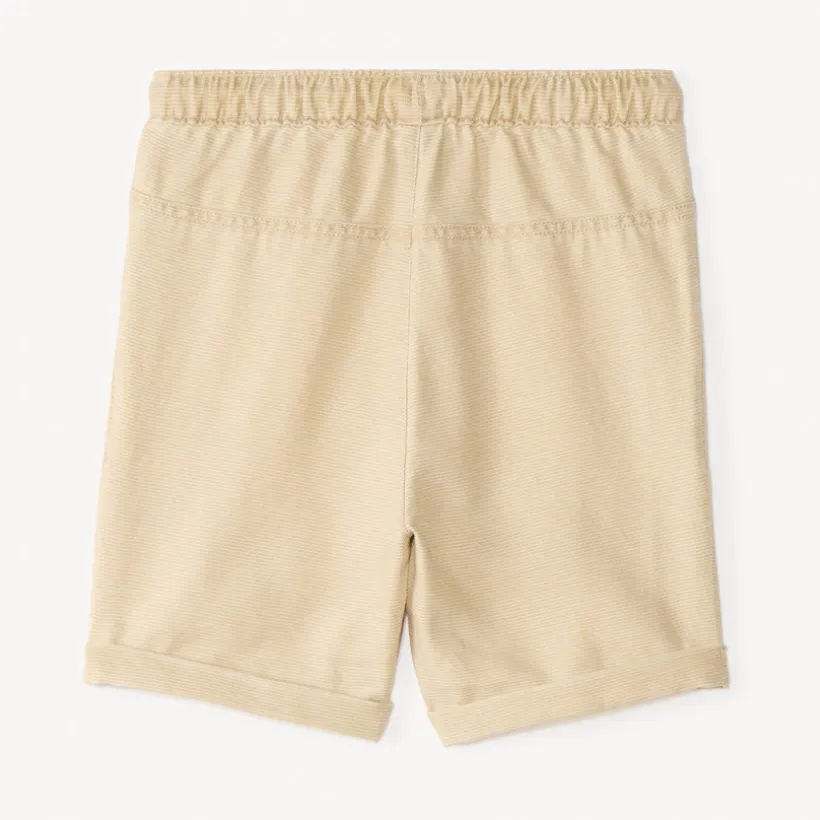 Textured canvas shorts for baby boy