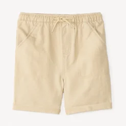 Textured canvas shorts for baby boy