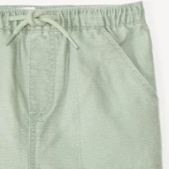 Textured canvas shorts for baby boy