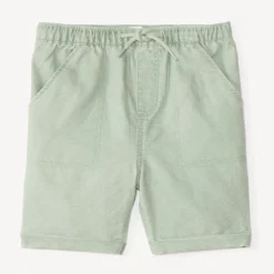 Textured canvas shorts for baby boy
