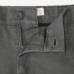 Textuur canvas bermuda met cargo-achtige zak jongens