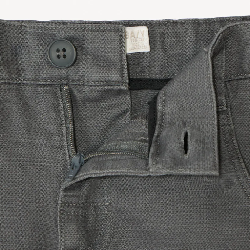 Textuur canvas bermuda met cargo-achtige zak jongens