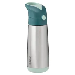 Thermos drinkfles met rietje 500ml Emerald Forest