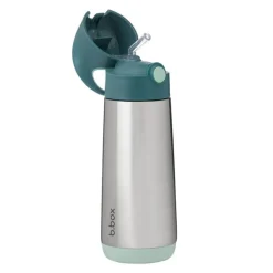 Thermos drinkfles met rietje 500ml Emerald Forest
