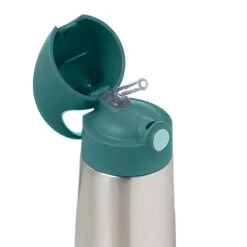 Thermos drinkfles met rietje 500ml Emerald Forest