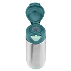 Thermos drinkfles met sporttuit 500ml Smaragdgroen