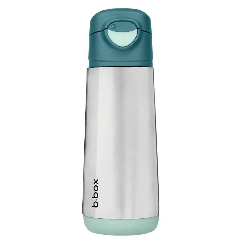 Thermos drinkfles met sporttuit 500ml Smaragdgroen