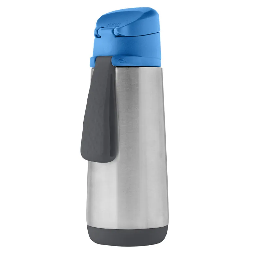 Thermos drinkfles met sporttuit 500ml Blauw