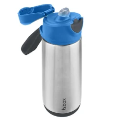 Thermos drinkfles met sporttuit 500ml Blauw