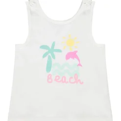 Top met strikjes en glanzende print meisjes