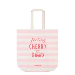 Tote Bag cherry met strepen