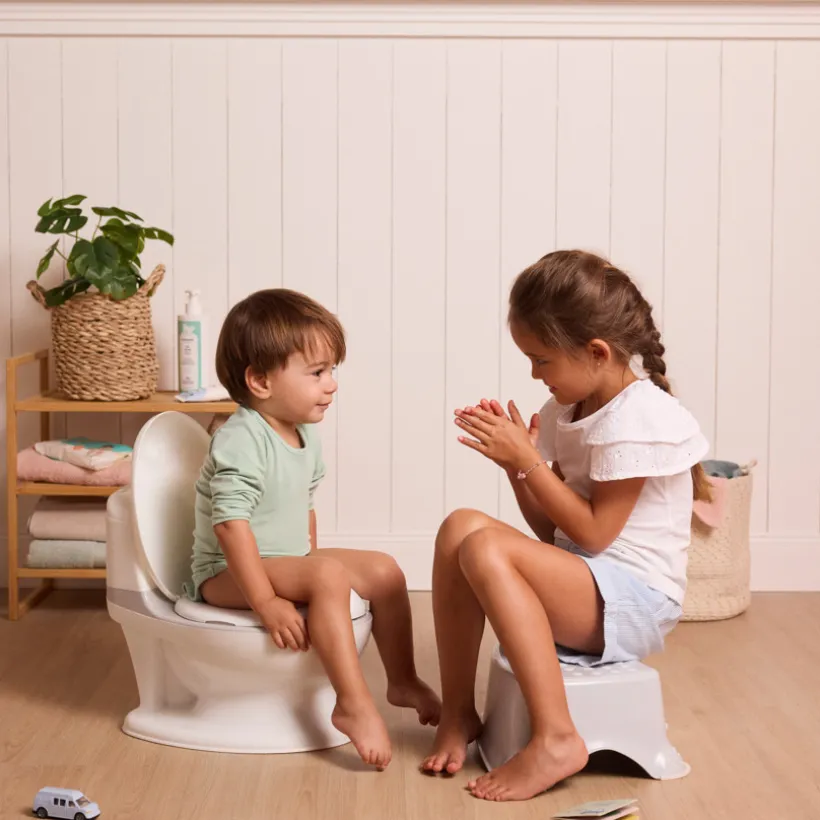 Trainingspotje mini toilet met geluid wit