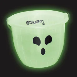 transparante fluorescerende spookemmer voor snoepjes