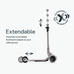 Trottinette 3 roues Xtend Mini+ scooter 2-9ans Warm Grey