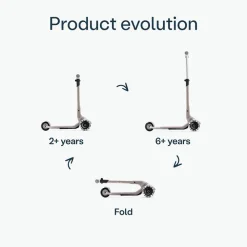 Trottinette 3 roues Xtend Mini+ scooter 2-9ans Warm Grey