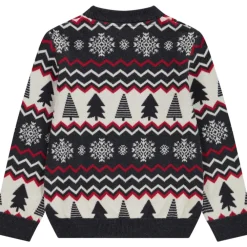 Trui fantasie met kerstmotief in jacquard voor jongen