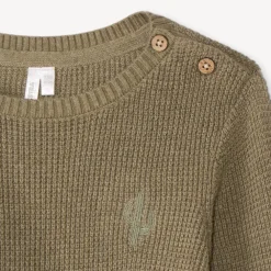 Trui met geborduurde cactus voor babyjongen