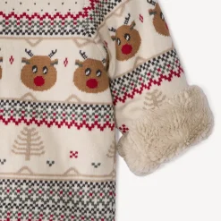 Trui met lange mouwen en jacquard kerstprint voor babyjongen
