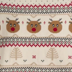 Trui met lange mouwen en jacquard kerstprint voor babyjongen