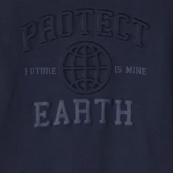 Trui met lange mouwen en reliëf puffed print jongens