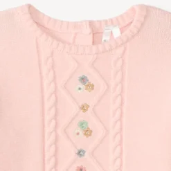 Trui voor meisjes 2-in-1 met gebloemde borduursels