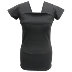 T-shirt buikdrager Dames Maat S Zwart