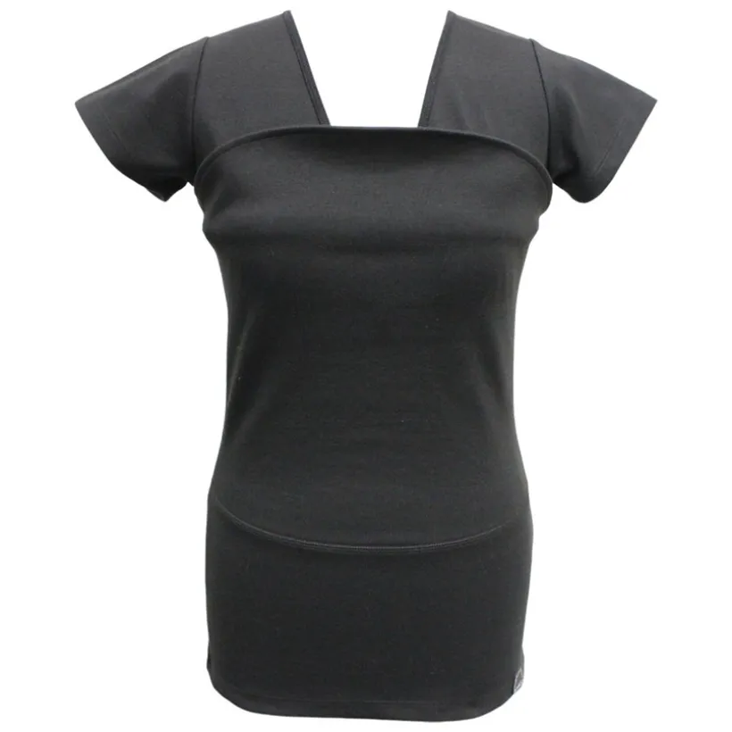 T-shirt buikdrager Dames Maat XXL Zwart