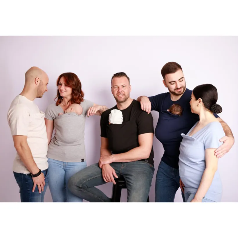 T-shirt buikdrager Man Maat M Groen