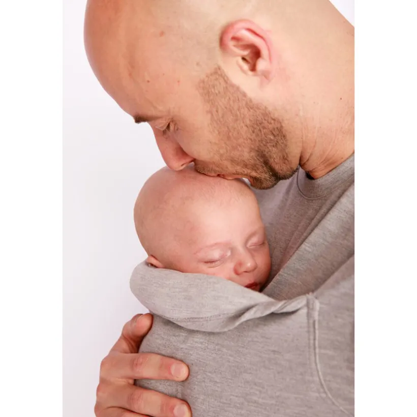 T-shirt buikdrager Man Maat S Navy
