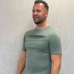 T-shirt buikdrager Man Maat S Navy