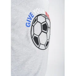 T-shirt heren in jersey print voetbal