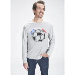 T-shirt heren in jersey print voetbal
