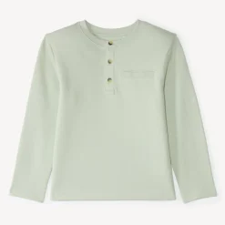T-shirt jongens lange mouwen met tunisianekraag