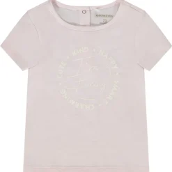 T-shirt korte mouwen fantasieprint voor baby meisje
