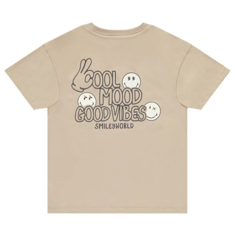 T-shirt manches courtes Smiley uni garçon