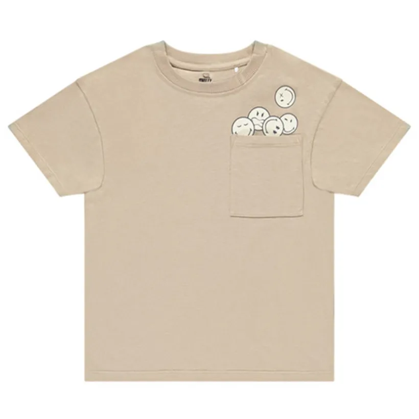T-shirt manches courtes Smiley uni garçon