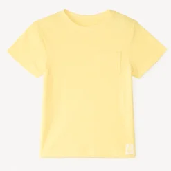 T-shirt manches courtes uni en maille fantaisie garçon