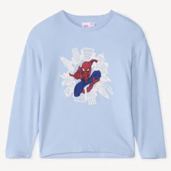 T-shirt manches longues Spider-man Marvel oversize garçon