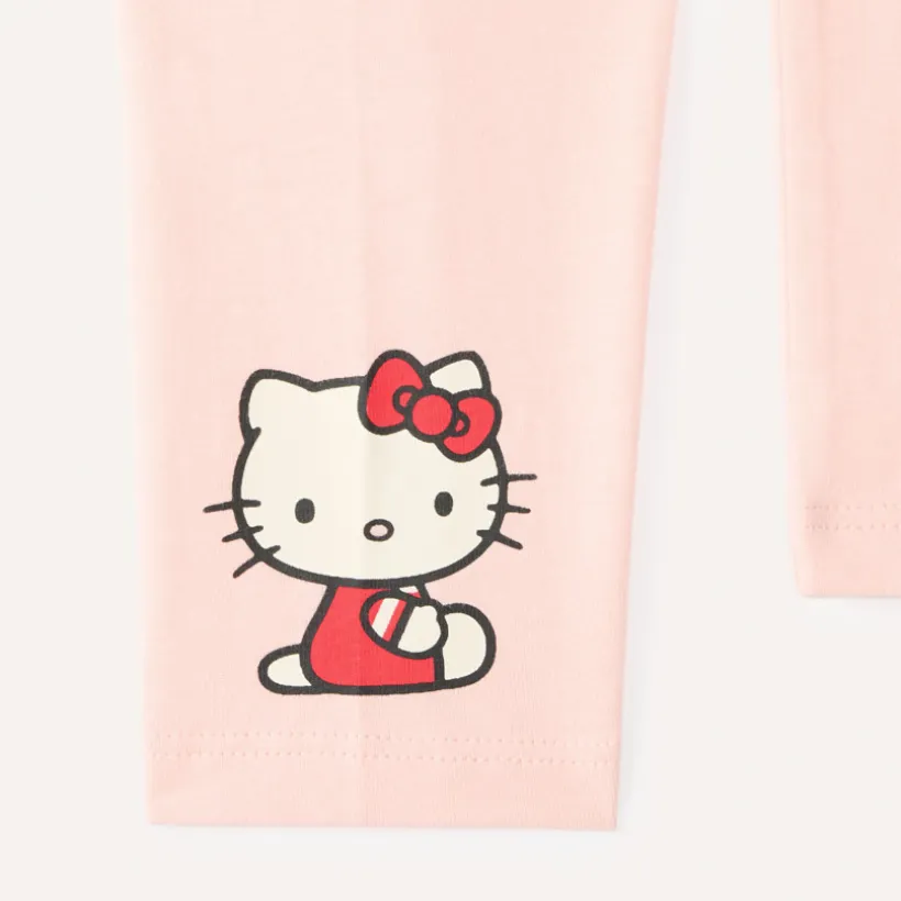 T-shirt meisjes met lange mouwen, oversized, met print van Hello Kitty en haar vrienden