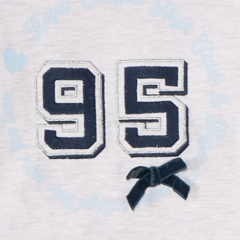 T-shirt meisjes met lange mouwen en een fantasiepatch