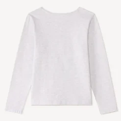 T-shirt meisjes met lange mouwen en een fantasiepatch