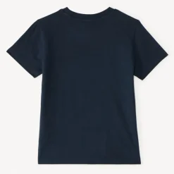 T-shirt met korte mouwen, borduurwerk en palmiers print jongens