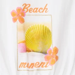 T-shirt met korte mouwen, boxy fit, korte lengte met fantasiedruk meisjes.