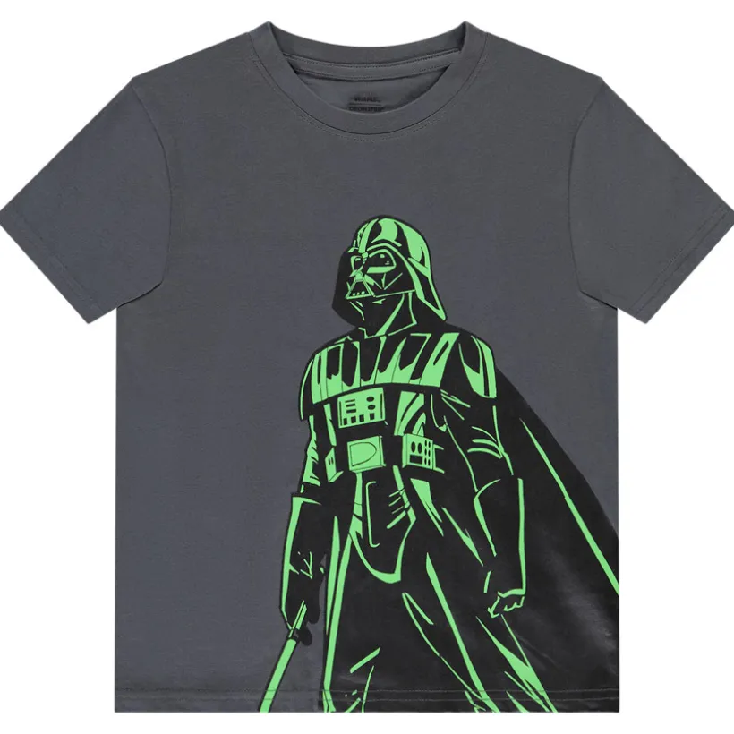 T-shirt met korte mouwen, Dark Vador print, jongens