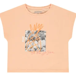 T-shirt met korte mouwen, doosvorm, met photoprint, meisjes