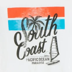 T-shirt met korte mouwen, eenkleurig met fantasieprint jongens