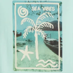 T-shirt met korte mouwen, eenkleurig met fantasieprint jongens